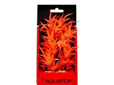 Aquatop Aquatop Vibrant Fluorescent Cannabis Plant Red, 1ea 6 in Supply