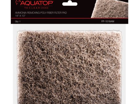 Aquatop Ammonia Removing Poly-fiber Filter Pad 1ea 18X10, 1Pc For Cheap