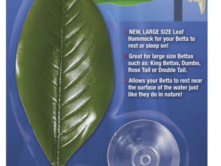 Zoo Med Betta Bed Leaf Hammock Green 1ea LG For Discount