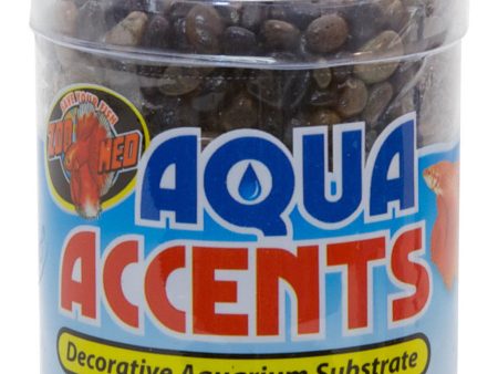 Zoo Med Aqua Accents River Pebbles Dark 1ea 8 oz Hot on Sale