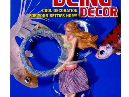 Zoo Med Betta Bling Tiki Girl Statue with Hoop Multi-Color 1ea Online Sale