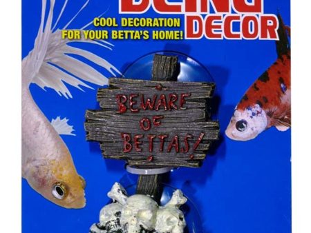 Zoo Med Betta Bling Skull Sign Multi-Color 1ea Sale