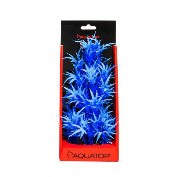 Aquatop Aquatop Vibrant Fluorescent Cannabis Plant Blue, 1ea 10 in Discount