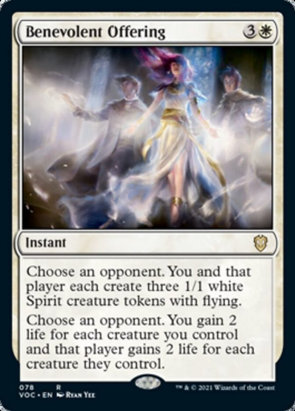 Benevolent Offering [Innistrad: Crimson Vow Commander] Cheap