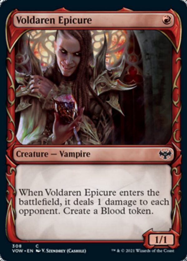 Voldaren Epicure (Showcase Fang Frame) [Innistrad: Crimson Vow] For Sale