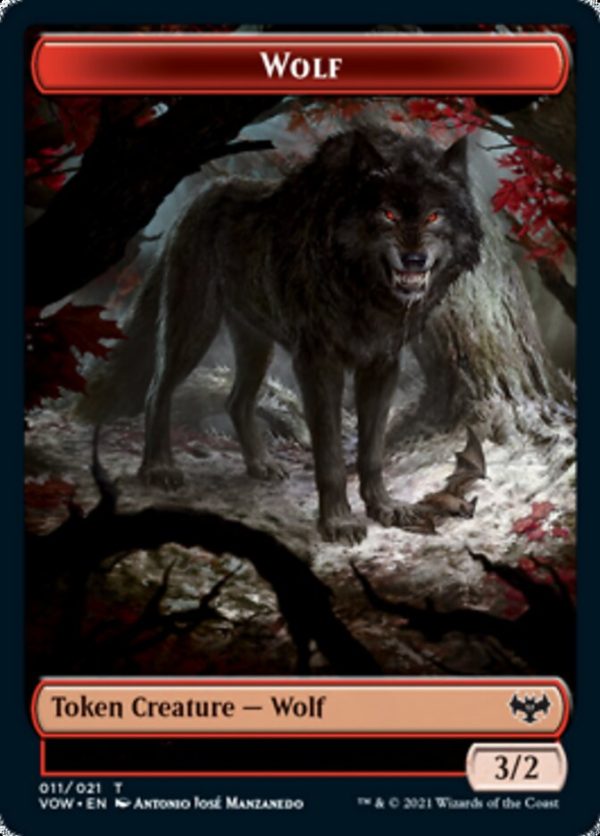 Wolf Token (011) [Innistrad: Crimson Vow Tokens] Cheap