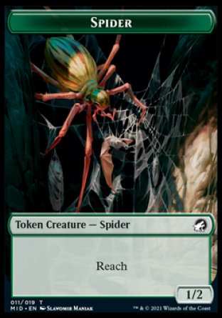 Beast (007)    Spider Double-Sided Token [Innistrad: Midnight Hunt Commander Tokens] For Sale