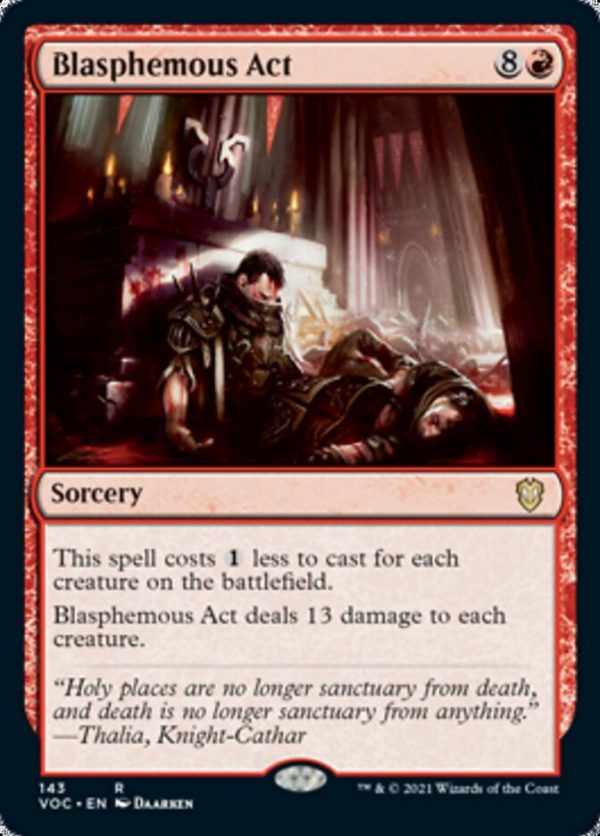 Blasphemous Act [Innistrad: Crimson Vow Commander] on Sale