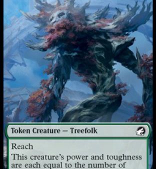 Treefolk Token [Innistrad: Midnight Hunt Tokens] For Cheap