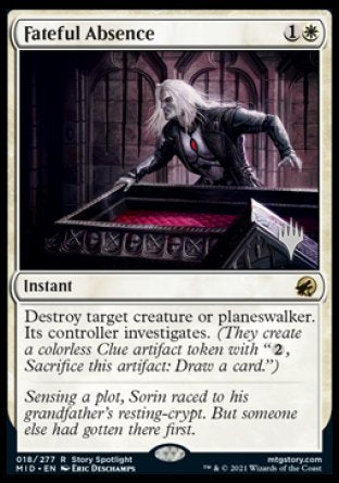 Fateful Absence (Promo Pack) [Innistrad: Midnight Hunt Promos] Fashion