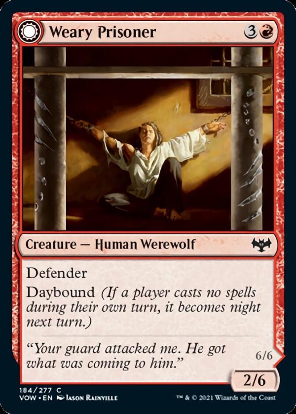 Weary Prisoner    Wrathful Jailbreaker [Innistrad: Crimson Vow] For Sale