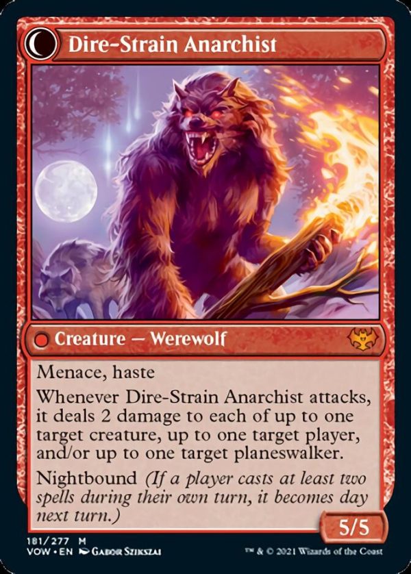 Volatile Arsonist    Dire-Strain Anarchist [Innistrad: Crimson Vow] For Sale