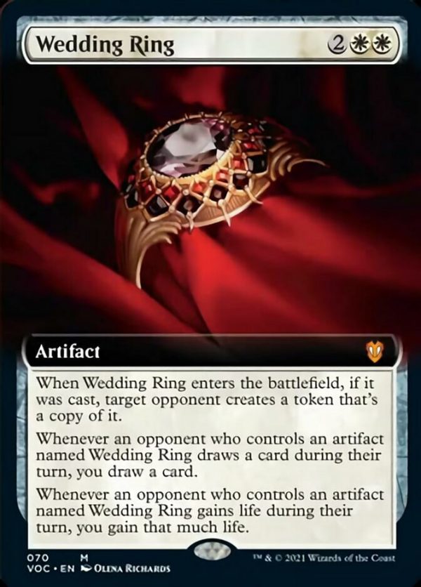 Wedding Ring (Extended Art) [Innistrad: Crimson Vow Commander] Online Sale