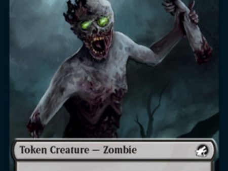 Zombie (005)    Wrenn and Seven Emblem Double-Sided Token [Innistrad: Midnight Hunt Tokens] Online