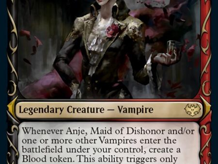 Anje, Maid of Dishonor (Showcase Fang Frame) [Innistrad: Crimson Vow] on Sale