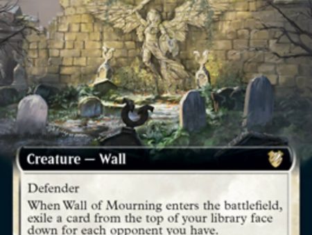 Wall of Mourning (Extended Art) [Innistrad: Midnight Hunt Commander] Discount