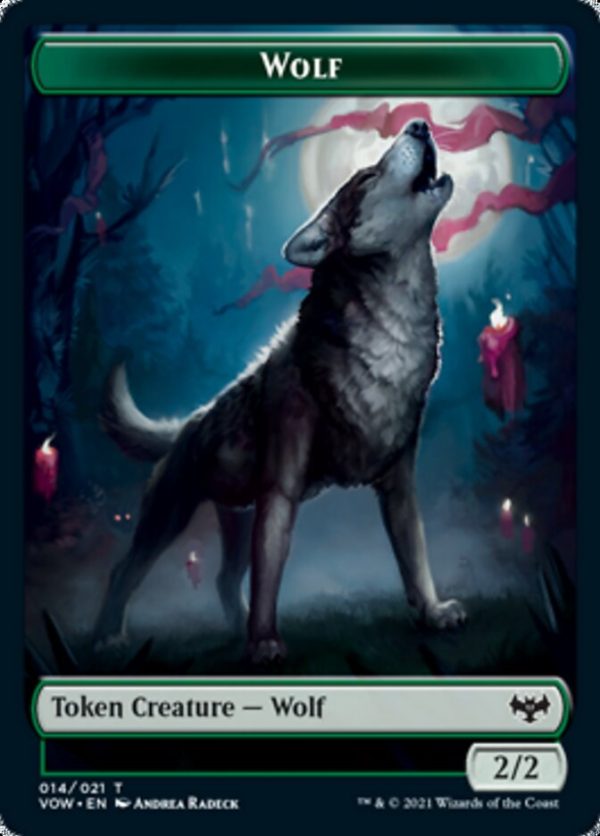 Wolf Token (014) [Innistrad: Crimson Vow Tokens] Online Hot Sale