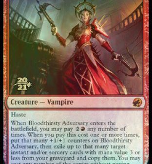 Bloodthirsty Adversary [Innistrad: Midnight Hunt Prerelease Promos] Discount