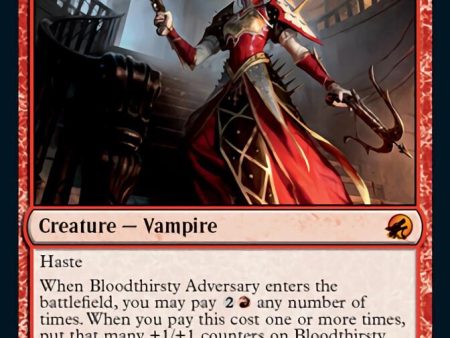 Bloodthirsty Adversary [Innistrad: Midnight Hunt] Online Sale