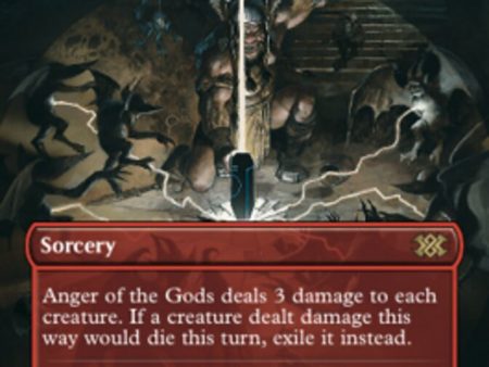 Anger of the Gods (Borderless Alternate Art) [Double Masters 2022] Online now