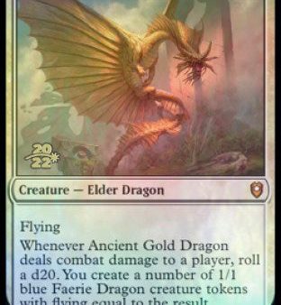 Ancient Gold Dragon [Commander Legends: Battle for Baldur s Gate Prerelease Promos] Supply