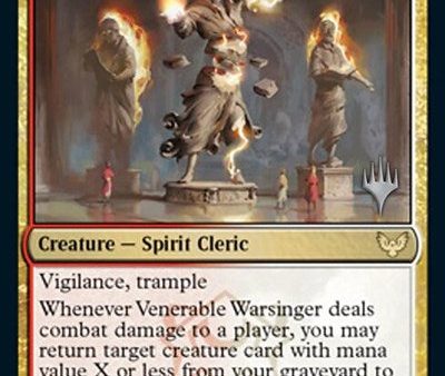 Venerable Warsinger (Promo Pack) [Strixhaven: School of Mages Promos] For Cheap