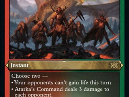 Atarka s Command (Foil Etched) [Double Masters 2022] For Discount