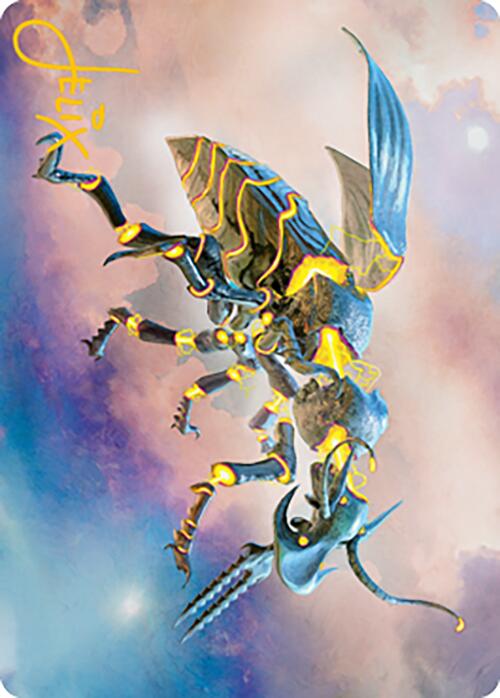 Zabaz, the Glimmerwasp Art Card (Gold-Stamped Signature) [Modern Horizons 2 Art Series] For Cheap