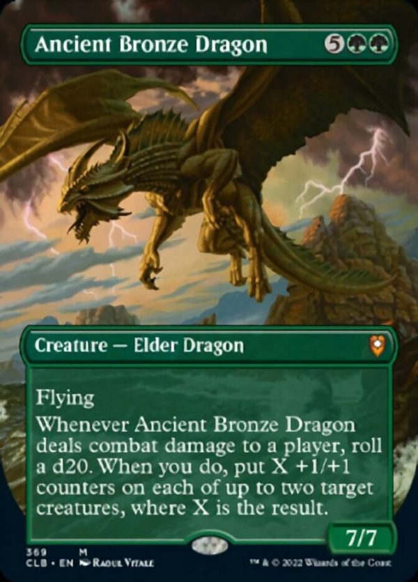 Ancient Bronze Dragon (Borderless Alternate Art) [Commander Legends: Battle for Baldur s Gate] Online now