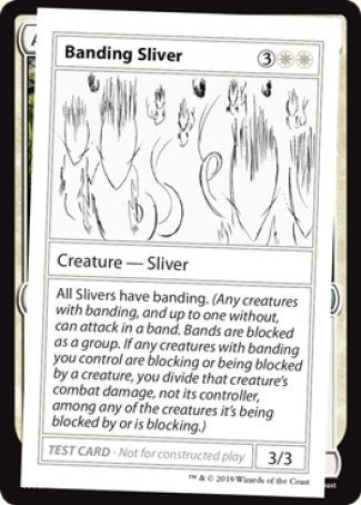 Banding Sliver (2021 Edition) [Mystery Booster Playtest Cards] Fashion