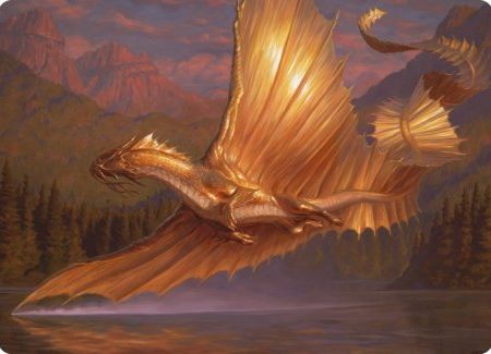 Adult Gold Dragon Art Card [Dungeons & Dragons: Adventures in the Forgotten Realms Art Series] Cheap