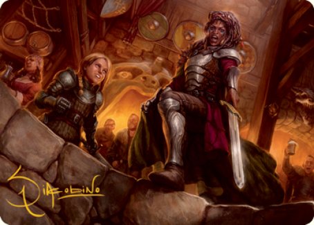 Veteran Dungeoneer Art Card (Gold-Stamped Signature) [Dungeons & Dragons: Adventures in the Forgotten Realms Art Series] Supply