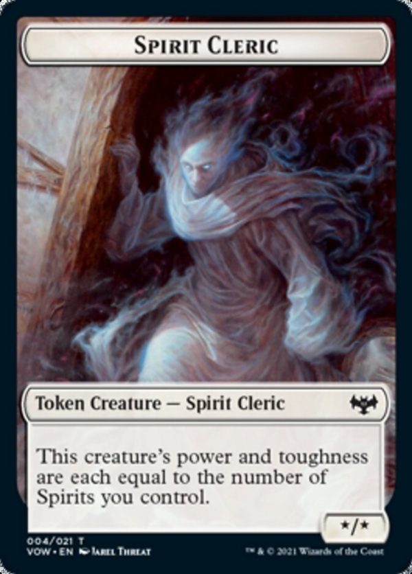 Blood    Spirit Cleric Double-Sided Token [Innistrad: Crimson Vow Tokens] Discount