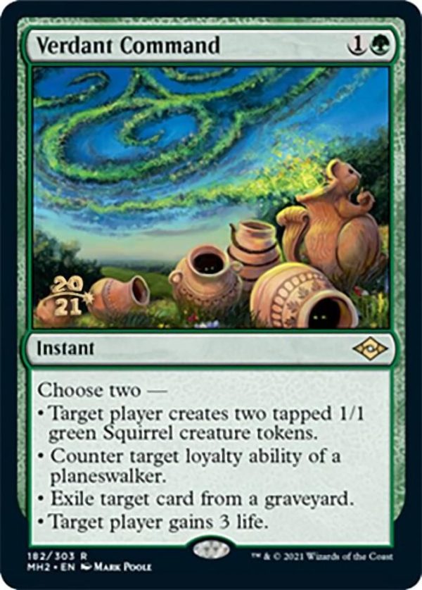 Verdant Command [Modern Horizons 2 Prerelease Promos] Online Sale