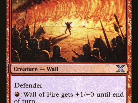 Wall of Fire (Premium Foil) [Tenth Edition] Discount