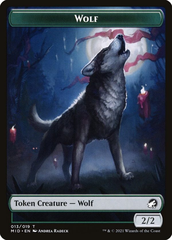 Wolf (013)    Clue (016) Double-Sided Token [Challenger Decks 2022 Tokens] Sale