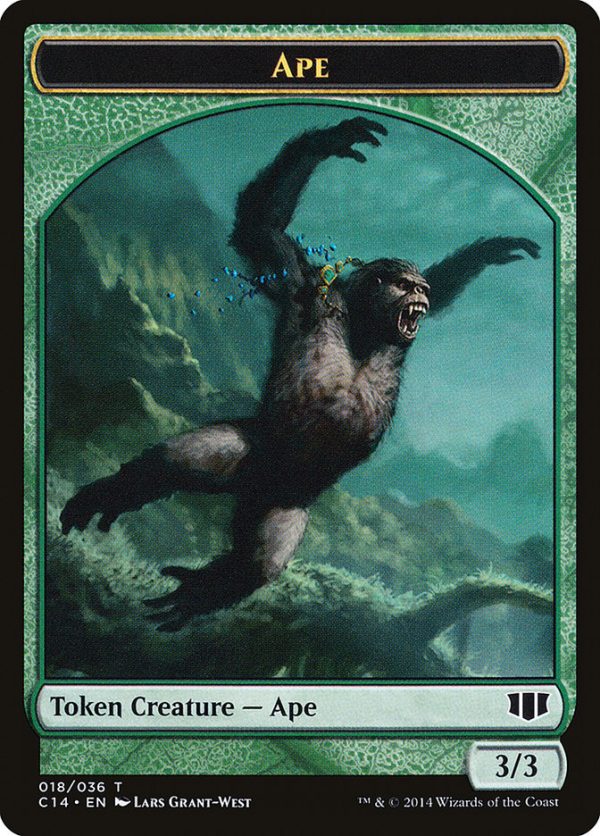 Ape    Zombie (011 036) Double-Sided Token [Commander 2014 Tokens] Fashion