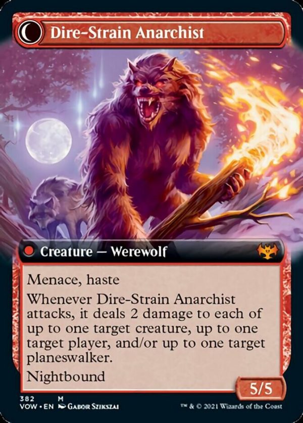 Volatile Arsonist    Dire-Strain Anarchist (Extended Art) [Innistrad: Crimson Vow] For Cheap