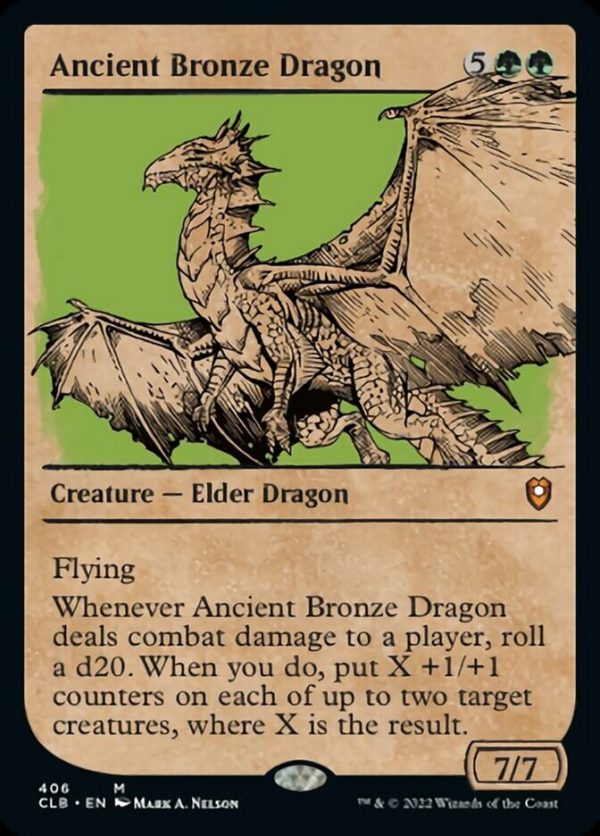 Ancient Bronze Dragon (Showcase) [Commander Legends: Battle for Baldur s Gate] Hot on Sale