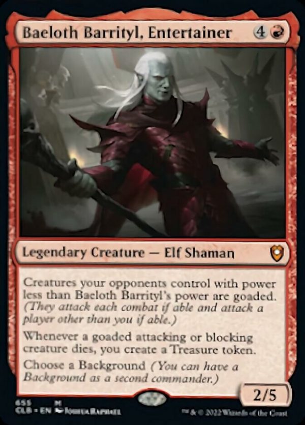 Baeloth Barrityl, Entertainer [Commander Legends: Battle for Baldur s Gate] on Sale