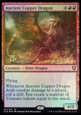 Ancient Copper Dragon [Commander Legends: Battle for Baldur s Gate Prerelease Promos] Cheap