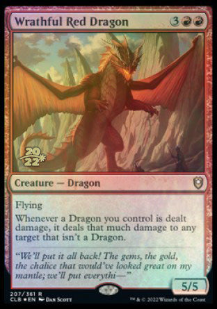 Wrathful Red Dragon [Commander Legends: Battle for Baldur s Gate Prerelease Promos] Online