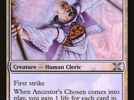 Ancestor s Chosen (Premium Foil) [Tenth Edition] Supply