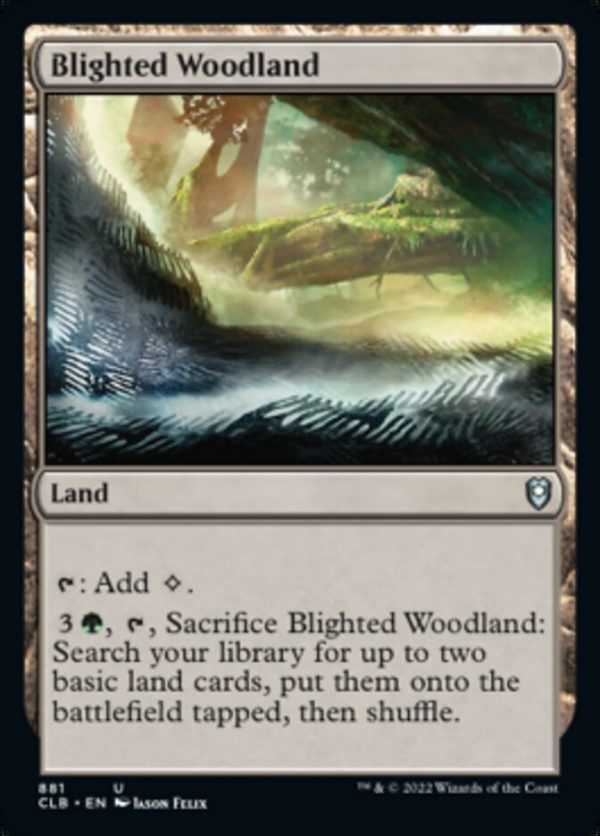 Blighted Woodland [Commander Legends: Battle for Baldur s Gate] Online Sale