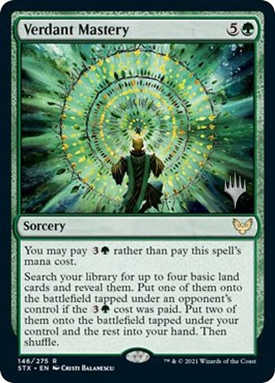 Verdant Mastery (Promo Pack) [Strixhaven: School of Mages Promos] Discount