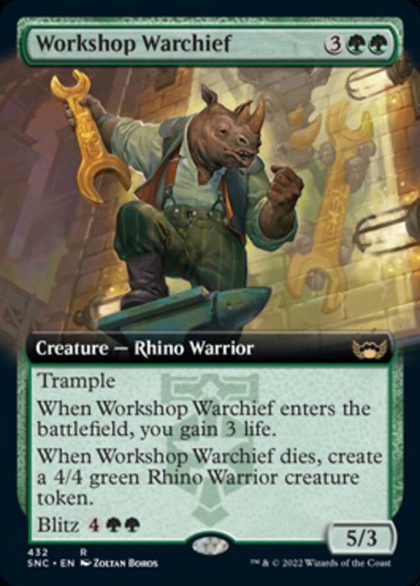 Workshop Warchief (Extended Art) [Streets of New Capenna] Online Sale