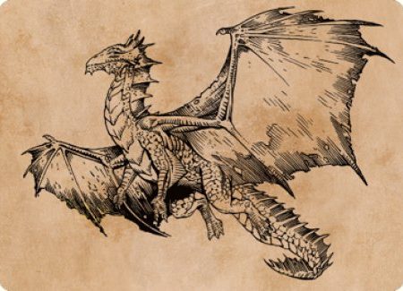 Ancient Bronze Dragon Art Card (58) [Commander Legends: Battle for Baldur s Gate Art Series] Online now