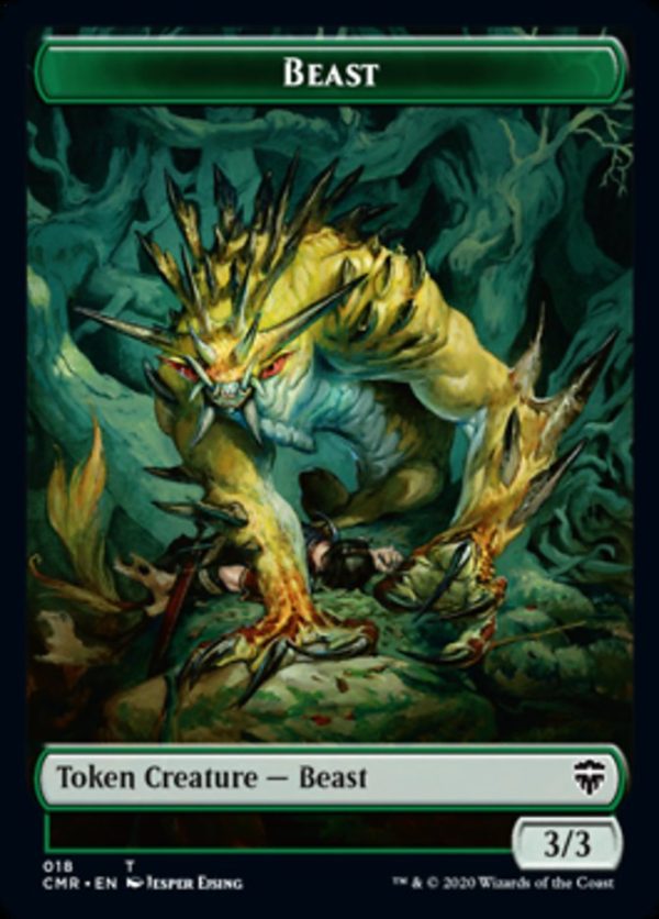 Beast (18)    Beast (19) Double-Sided Token [Commander Legends Tokens] Discount