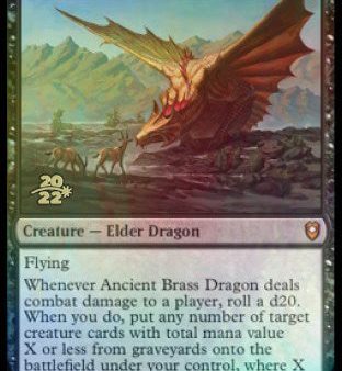 Ancient Brass Dragon [Commander Legends: Battle for Baldur s Gate Prerelease Promos] Online now