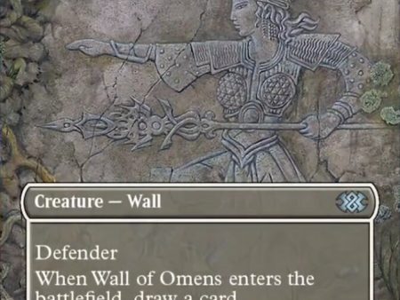 Wall of Omens (Borderless Alternate Art) [Double Masters 2022] Cheap